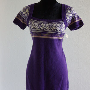 Red Camel sweater dress with nordic design M